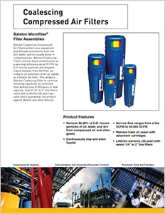 Dowload the Balston Compressed Air and Gas Filters Catalog